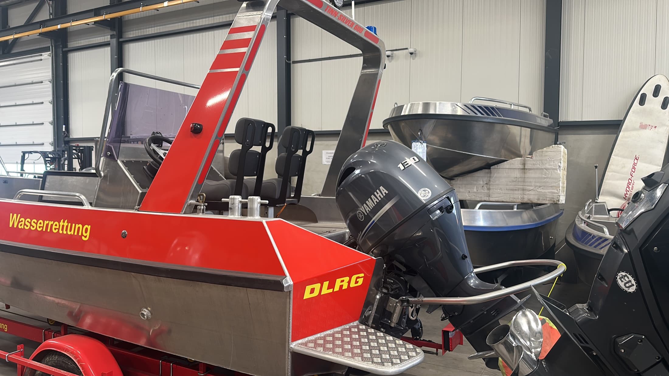 DLRG water rescue boat with Yamaha outboard